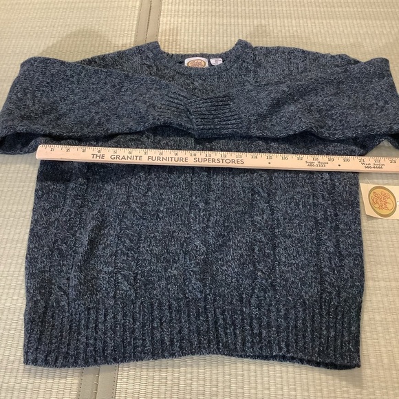 Picket and Post Vintage Misses Cable Sweater 100% Wool Shetland Size Large NWT - Picture 5 of 7